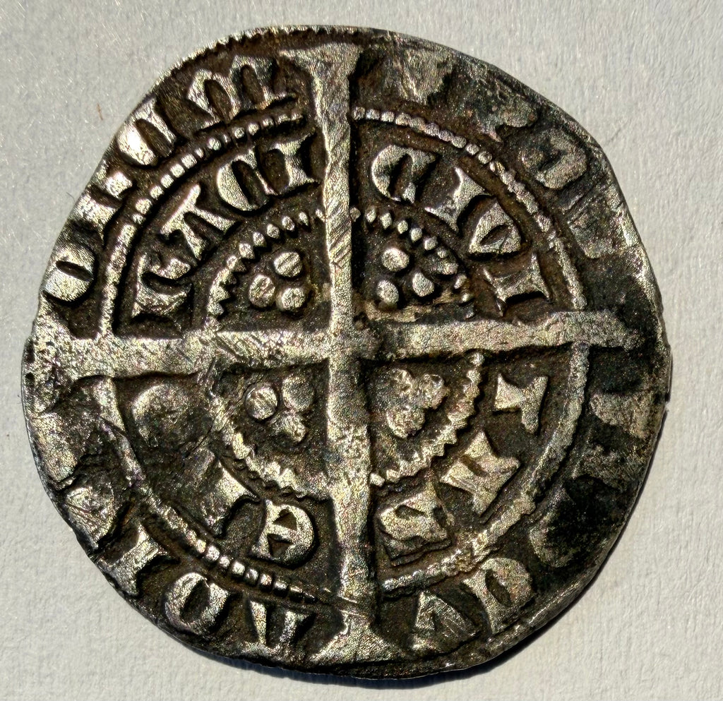 Edward III Silver Hammered Halfgroat York Series E Lis on Breast Spink 1582