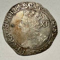 CHARLES I SILVER SHILLING 1639-40 Tower Mint Triangle MM Heavy 6.15g -high grade