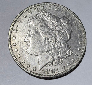 USA-1881-S Morgan Silver Dollar $1 -high grade