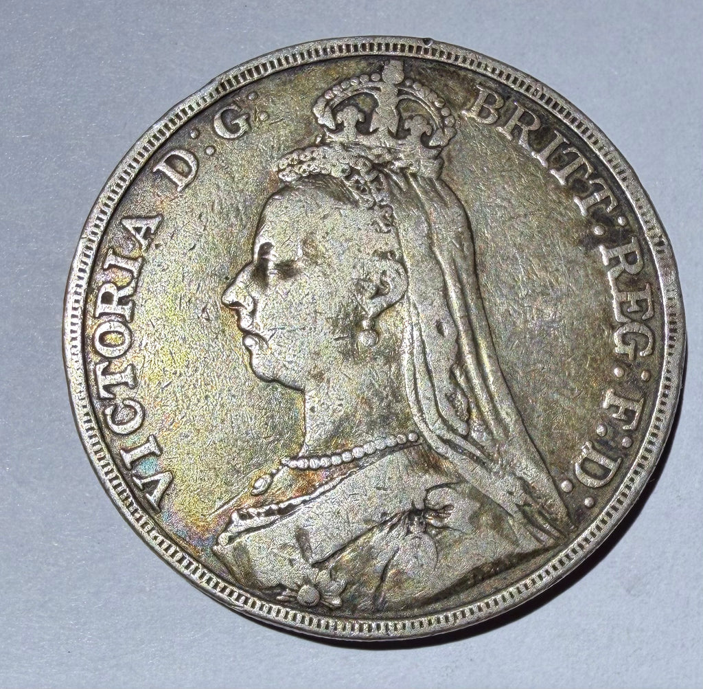 1891 Queen Victoria Silver Crown Coin