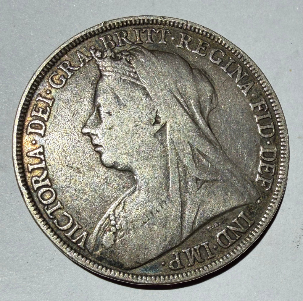 1893 LVII Queen Victoria Silver Crown Coin