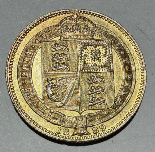 1889 Victoria Jubilee Head Shilling - Gilded Silver