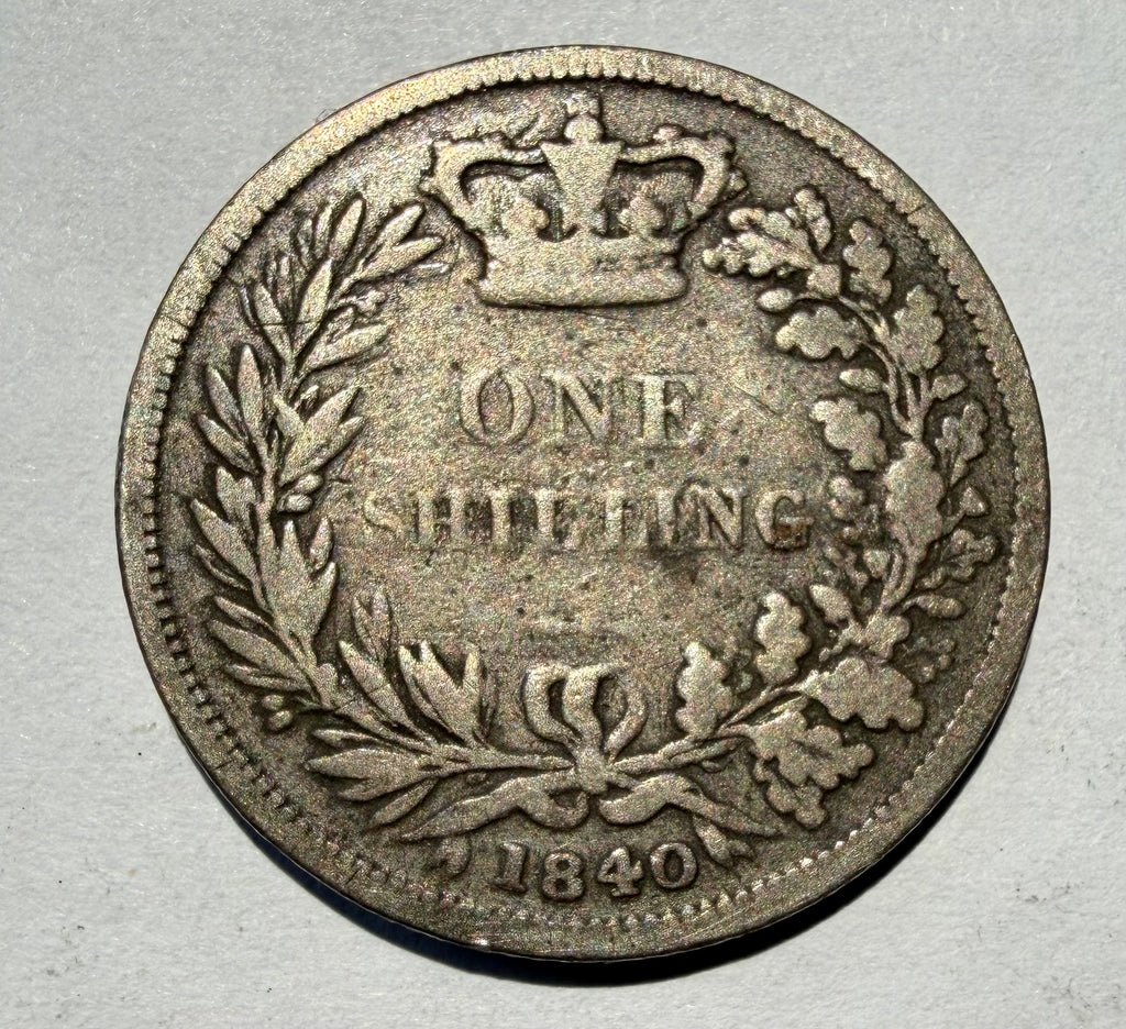 Queen Victoria shilling 1840