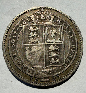 Queen Victoria shilling 1887