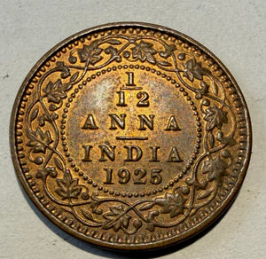 India 1/12 anna-1925C-UNC