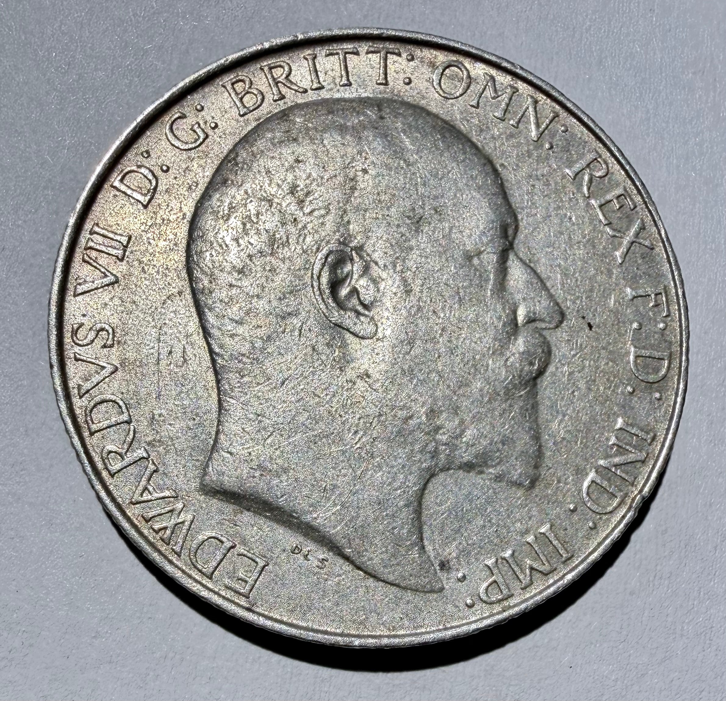 1905 Edward VII Silver Florin, rare and very nice example