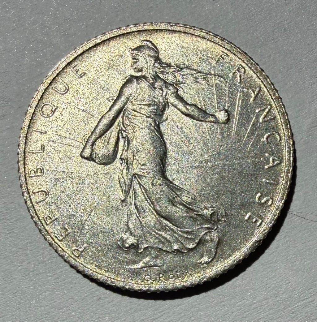France 1898 Silver 1 Franc Coin - Choice uncirculated