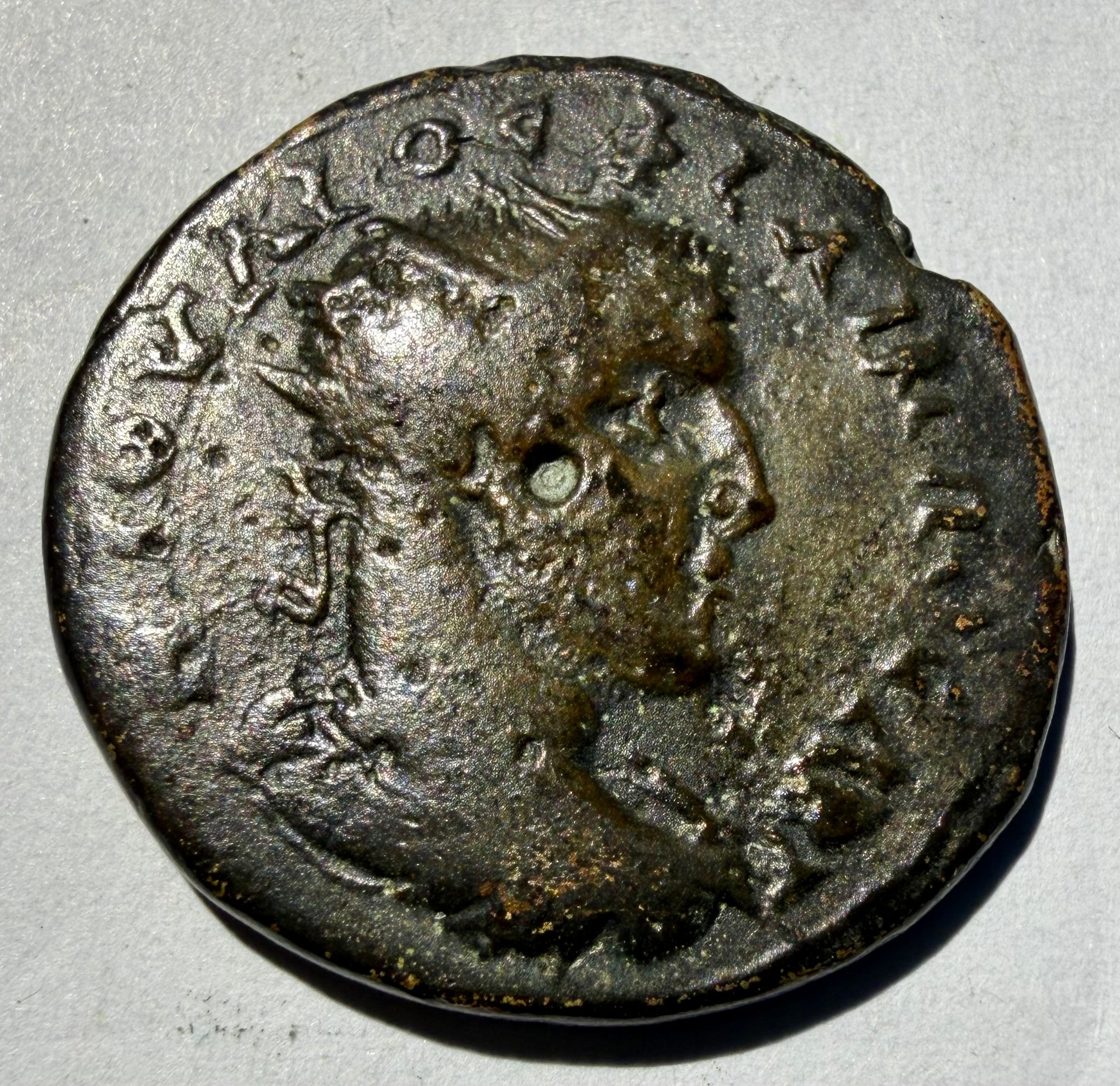 PHILIP I Ancient Roman Provincial AE26 Iuliopolis Bithynia Asclepius-Rare