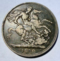 1890 Queen Victoria Silver Crown Coin Jubilee Head (Copy)