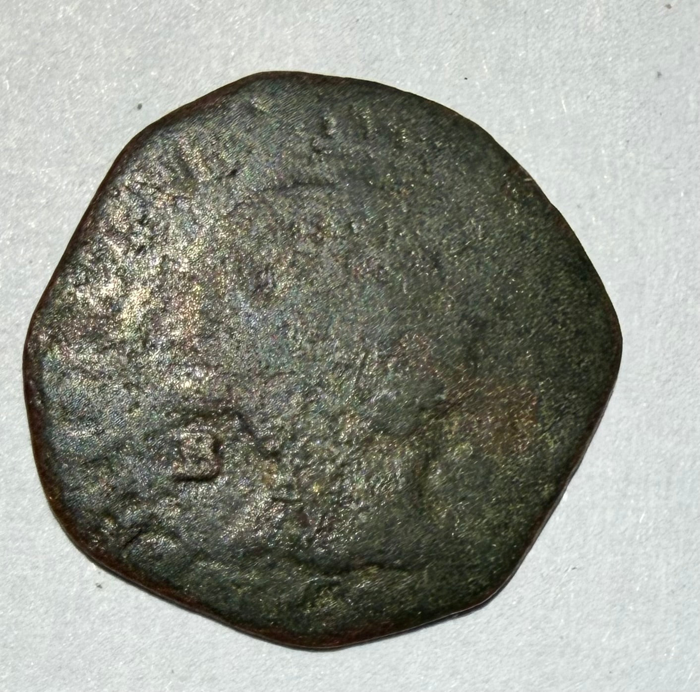 1614-1629 France Feudal Copper Double Tournois Chateau-Regnault Princess Louise
