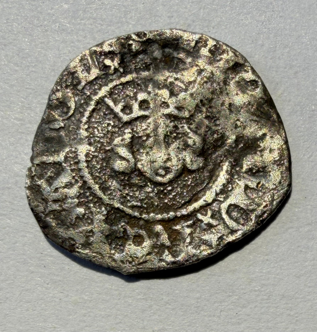 Richard II Silver Halfpenny - London Mint - Spink 1700 / N.1332 - Late Style