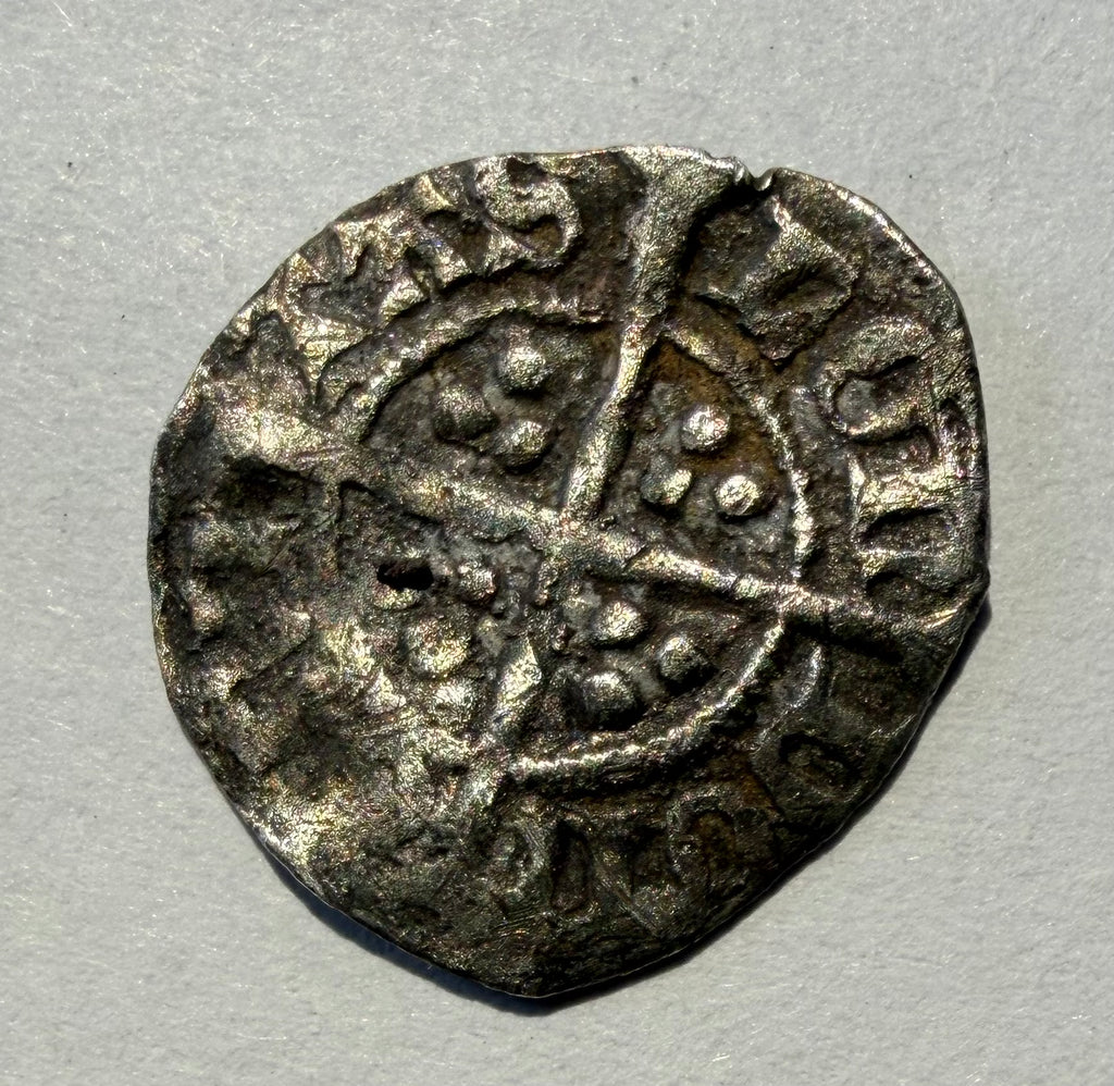 Richard II Silver Halfpenny - London Mint - Spink 1700 / N.1332 - Late Style