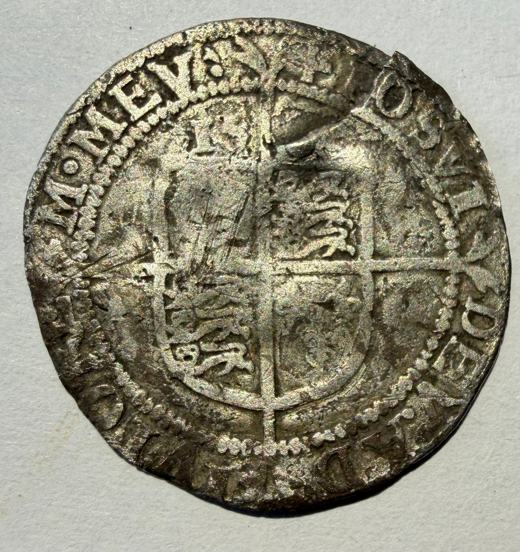 Elizabeth I Sixpence Mule Latin/Greek Cross 1580
