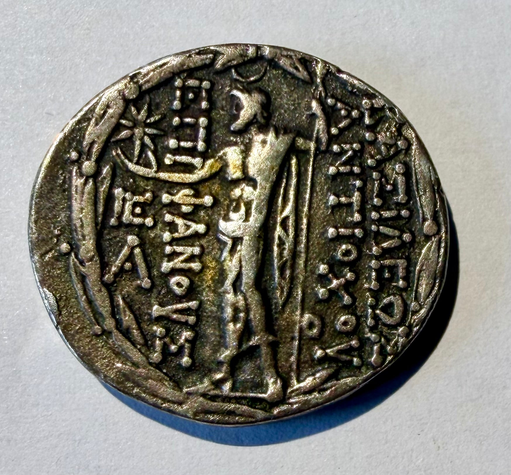 Seleukid Tetradrachm Antiochos VIII Grypos Silver Coin 121-113 BC - Ex Lockdales