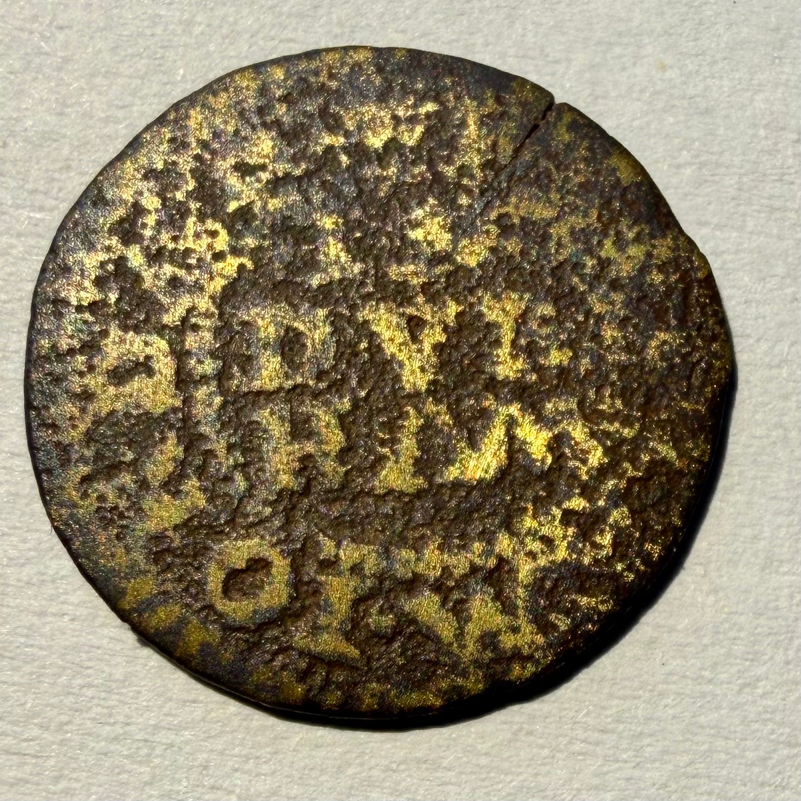 17thC Durham Farthing Token 1660s - William Jordan - Williamson Durham 34