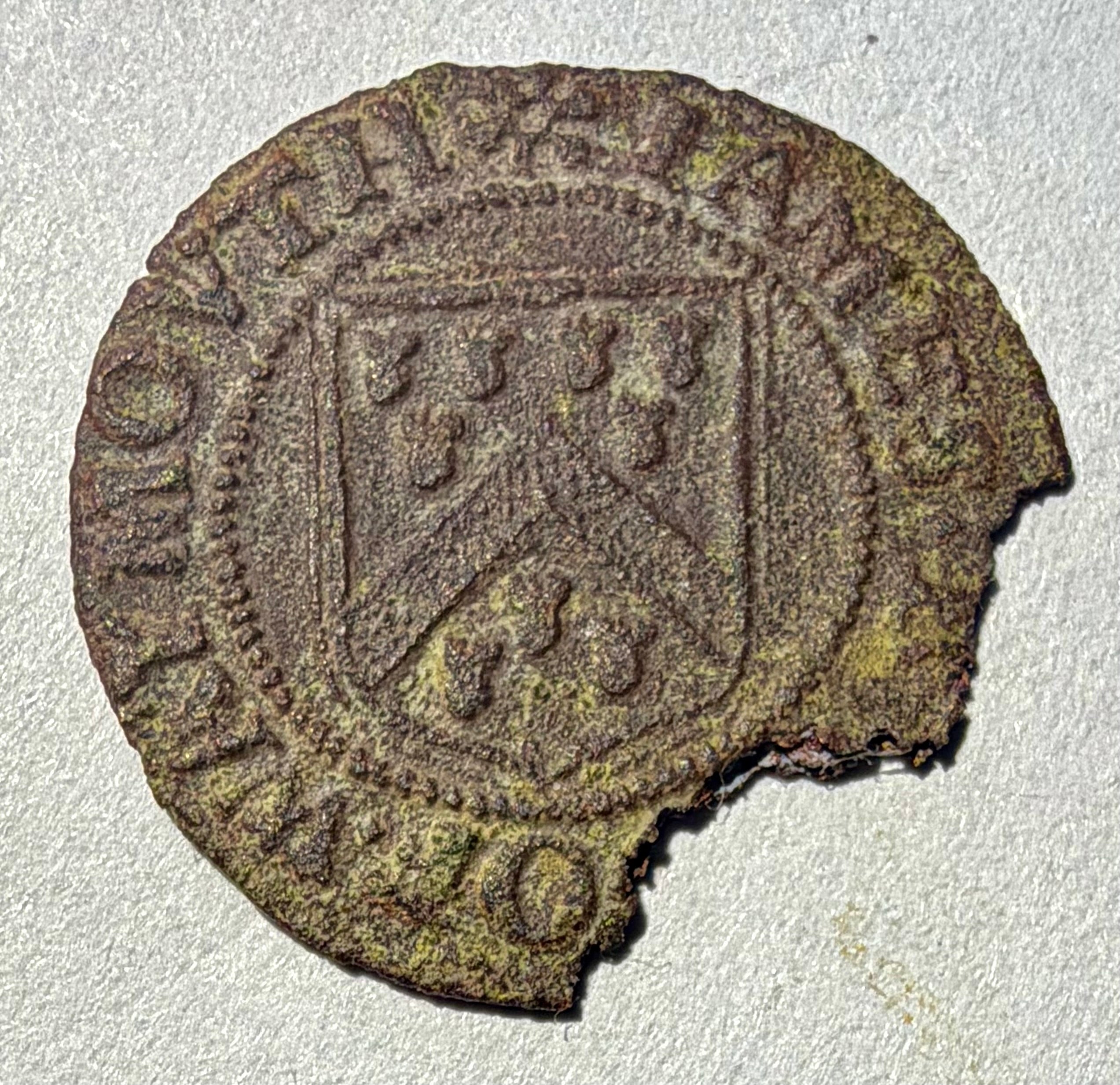 1666 James Budd Weymouth Dorset 17th C Halfpenny Trade Token - BW 198