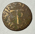 17th Century Essex Colchester Thomas Peeke of Wyre Street Farthing, dog