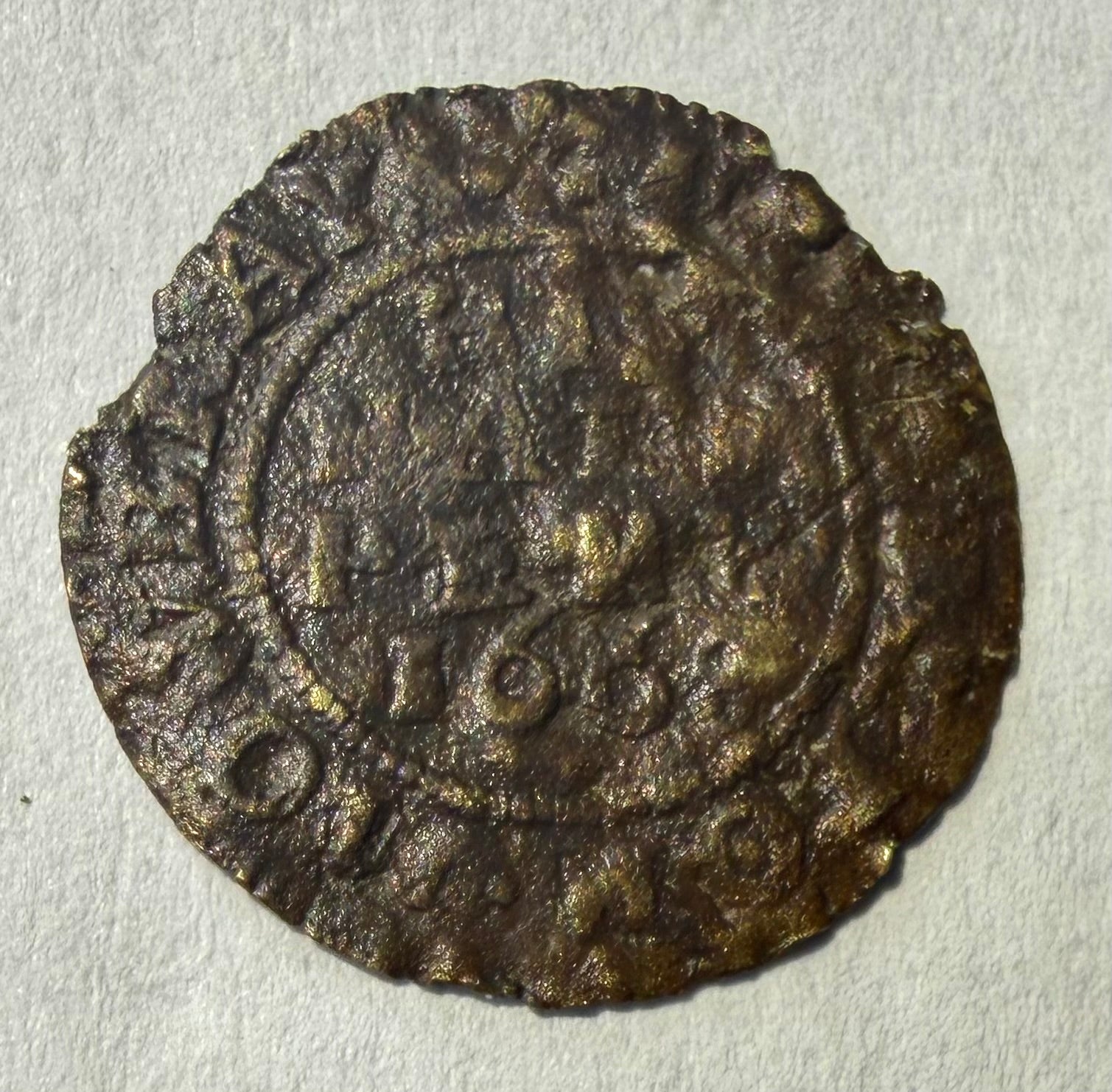 Melton Mowbray Leicestershire 1668 Trade Token Halfpenny - John Brown Chandler