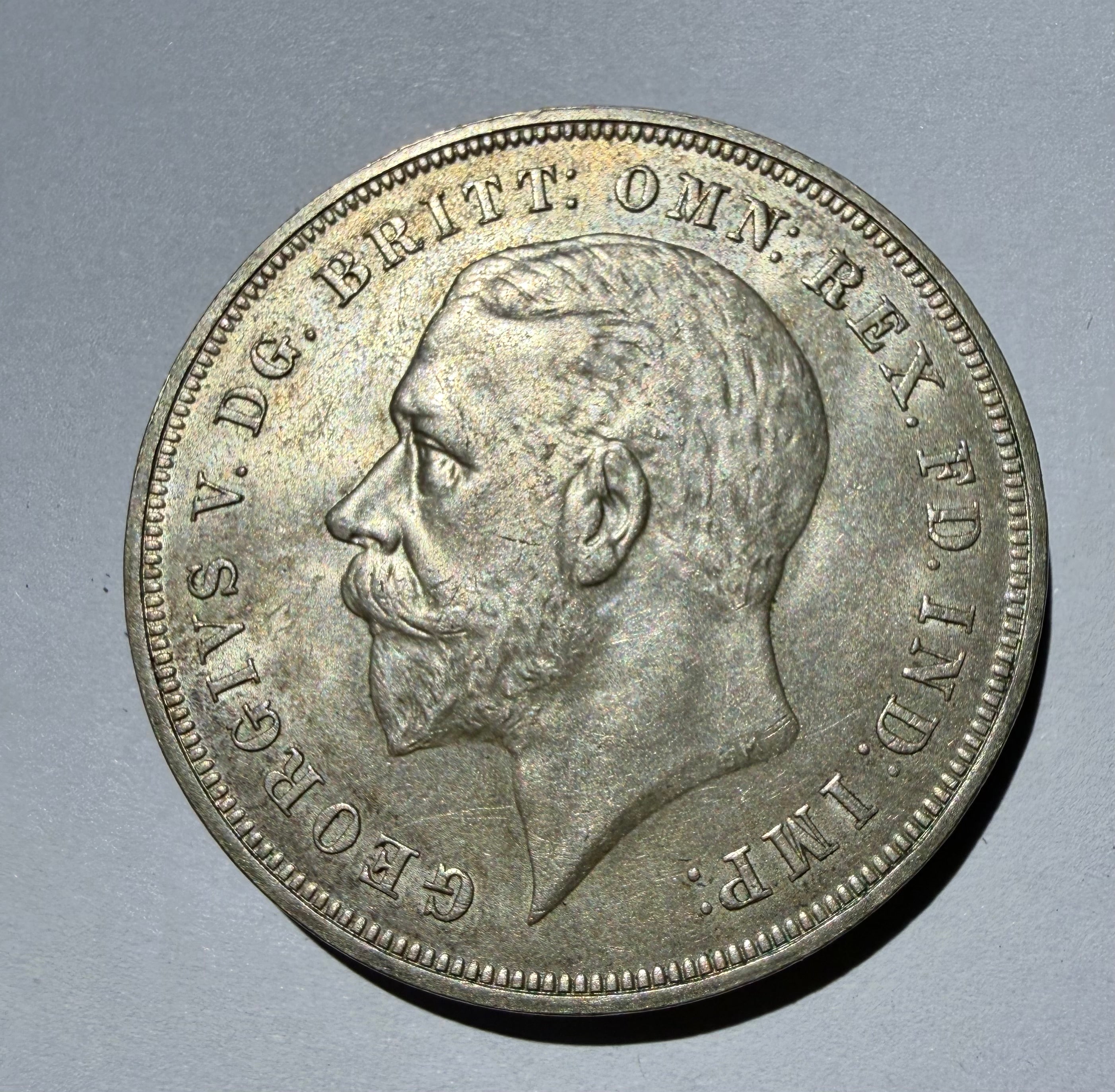 George V, Crown, 1935, “Rocking Horse Crown” -high grade