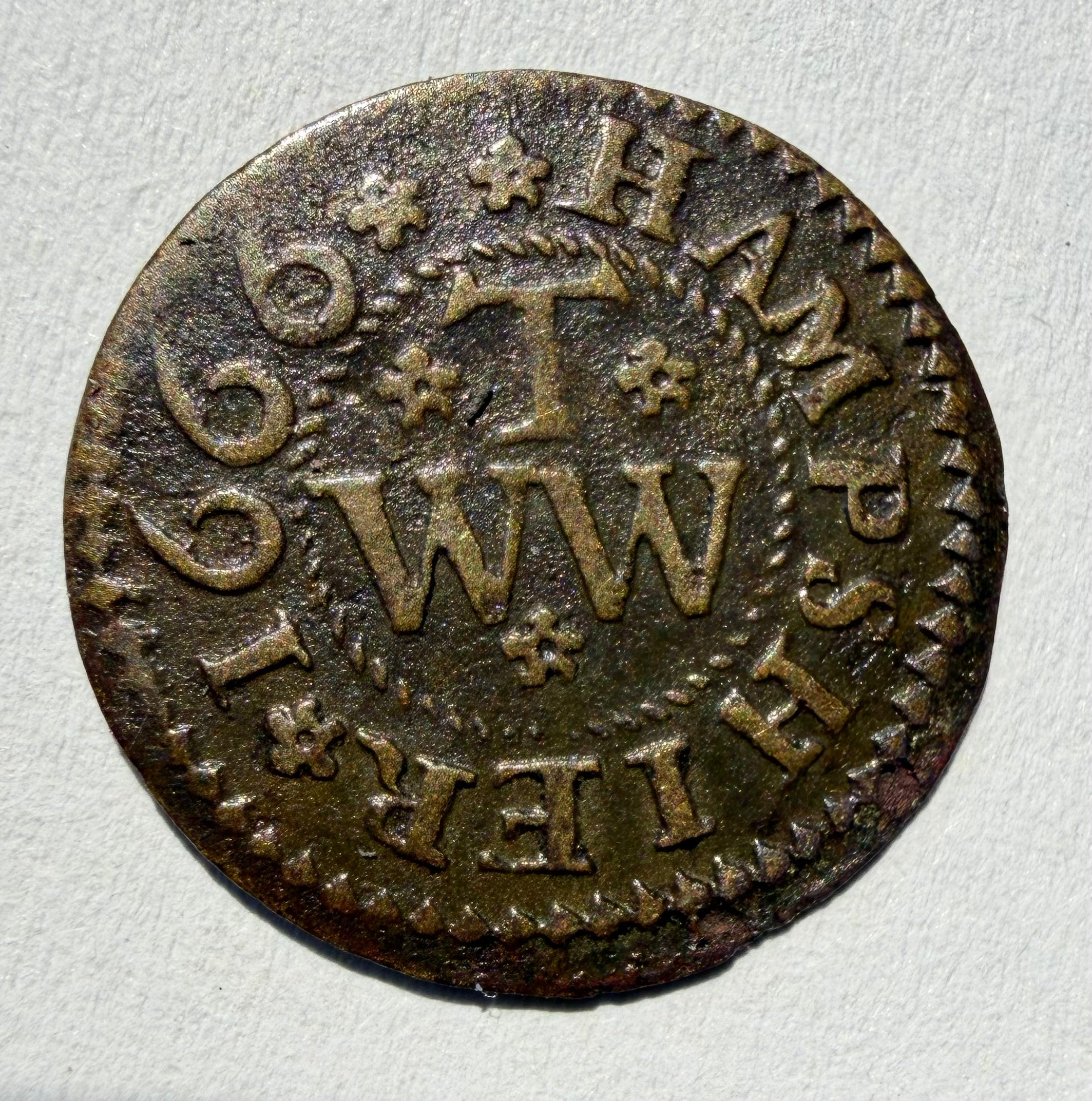 Alton Hampshire 1666 Trade Token - 17th Century Farthing W. Williamson 7 Norweb