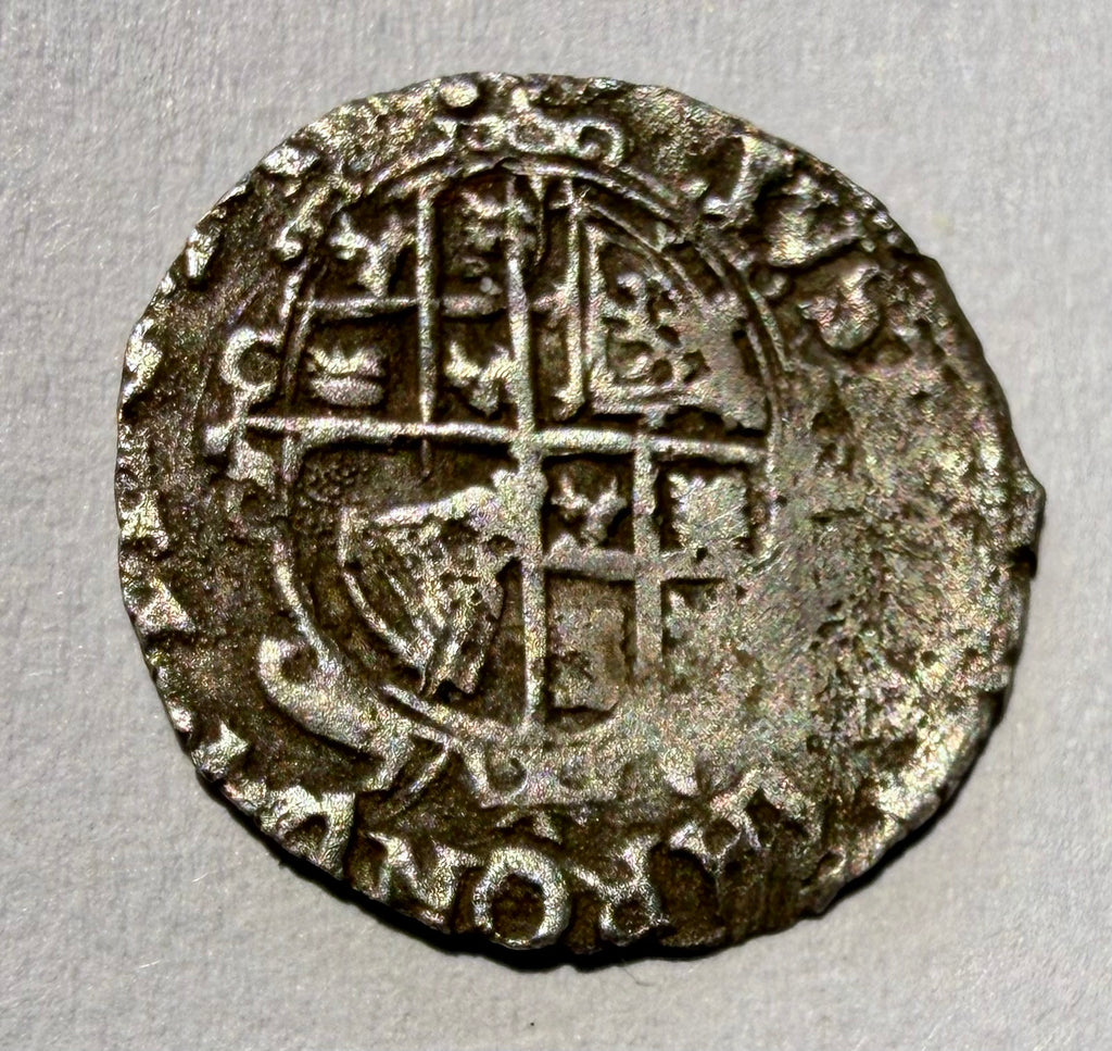 Charles I Penny Tower Mint MM Two Pellets Beaded Inner Circle obverse S2846