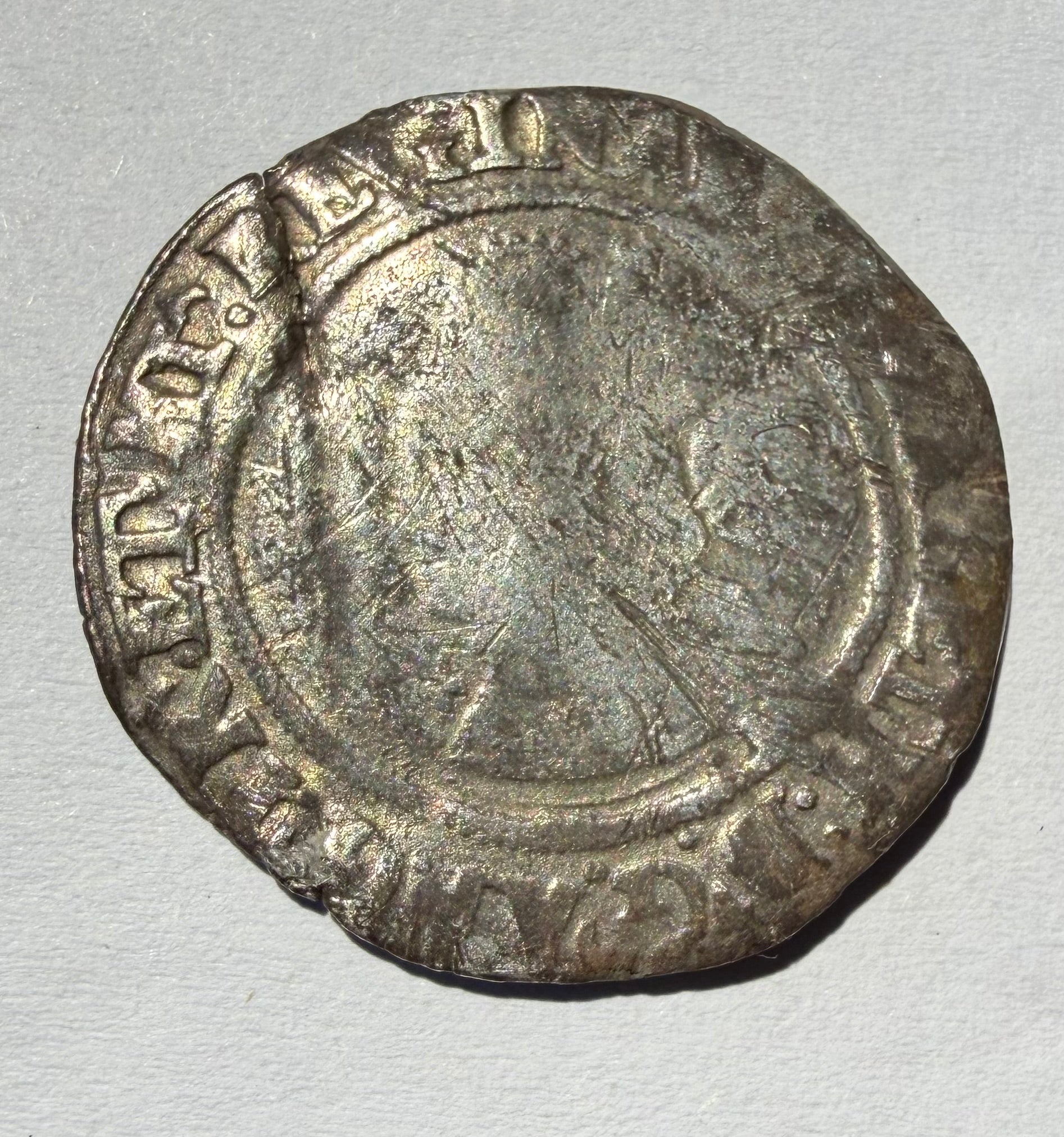 1564 Elizabeth I Hammered Silver Sixpence - Pheon Mintmark