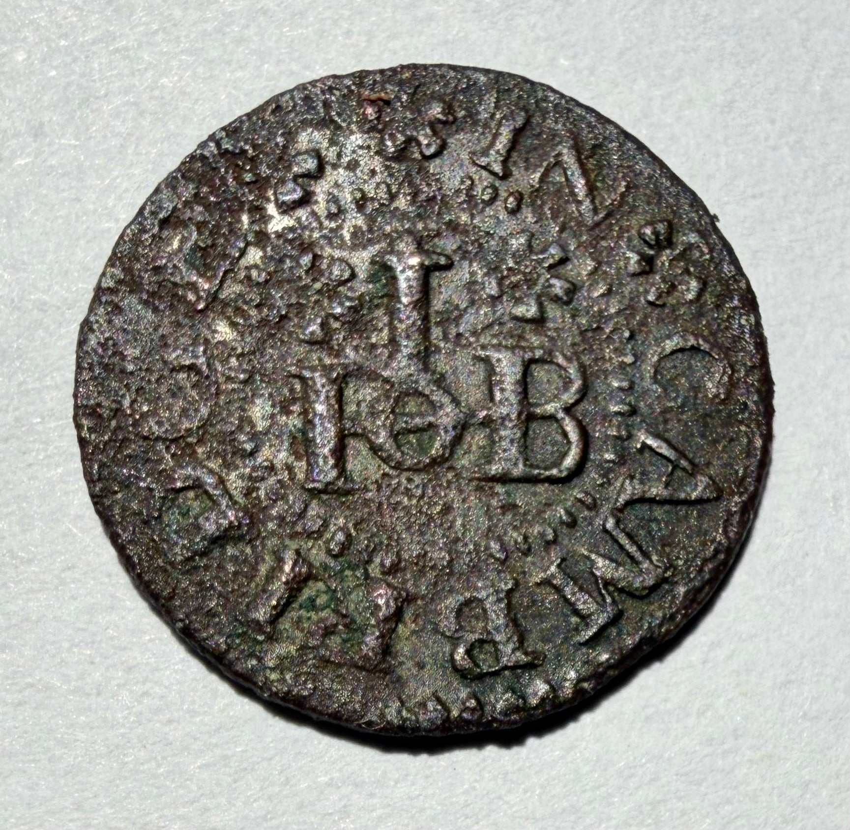 17th Century Farthing Token - Jonathan Browne, Cambridge Grocer (W.19)