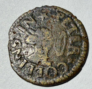 1656 CAMBRIDGE 17th C. Farthing Token - Peter Collins (Glove) - Williamson W.32
