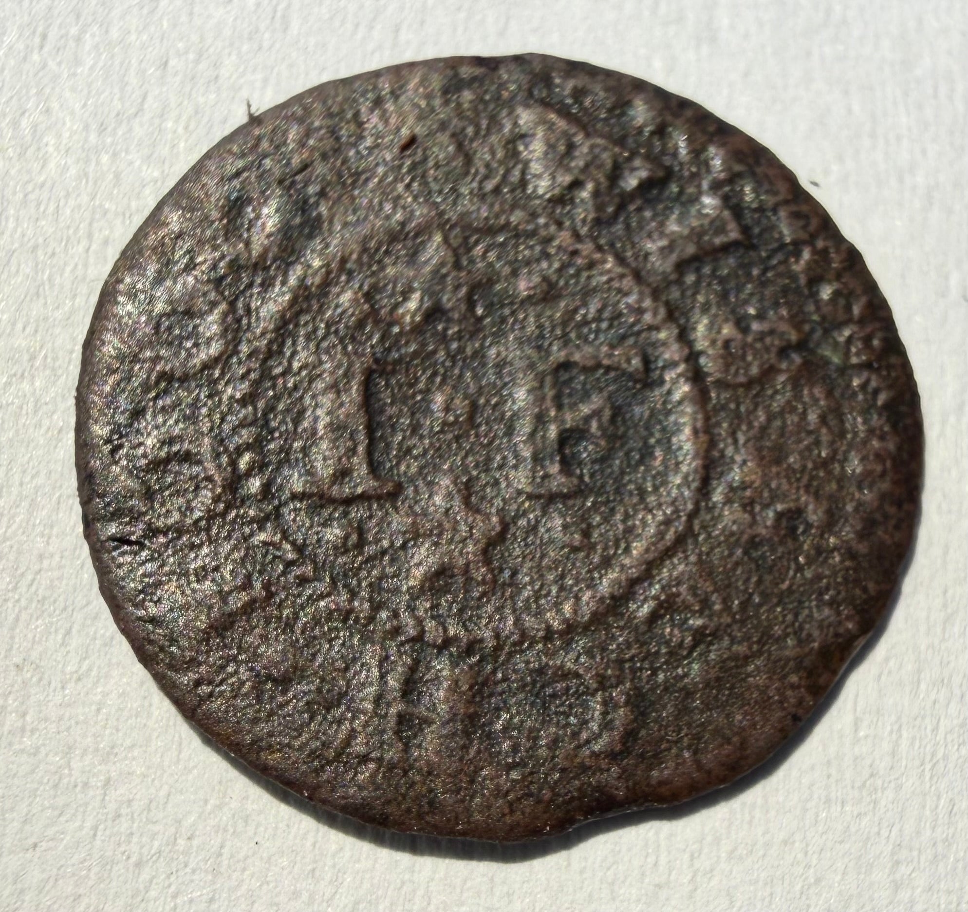 1666 Wisbech Cambridgeshire 17thC Trade Token - John Finch Farthing W.206