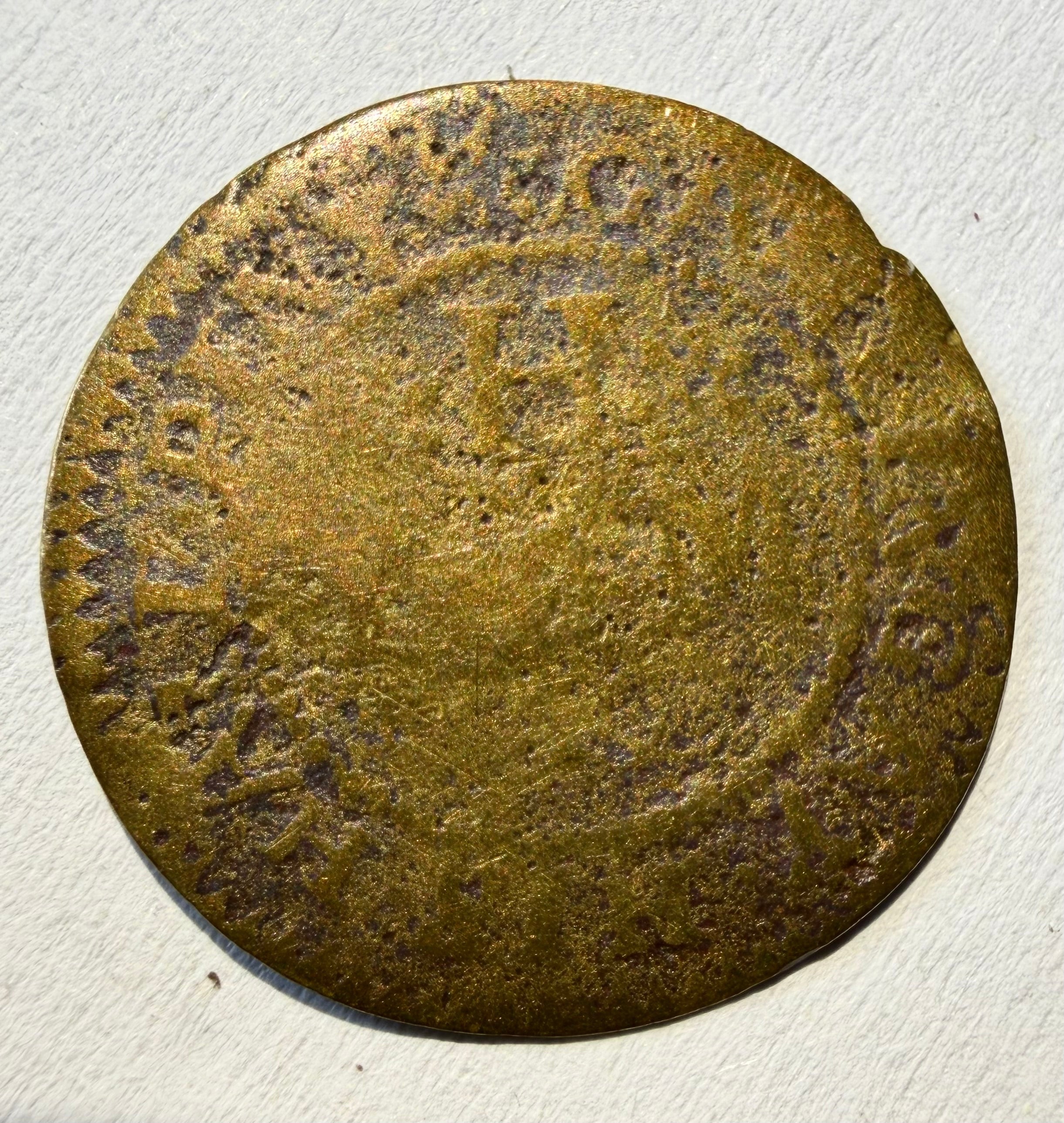 GAMLINGAY CAMBRIDGESHIRE 17th C. TOKEN 1667 Joseph Harvie Grocer - W.130 (20mm)