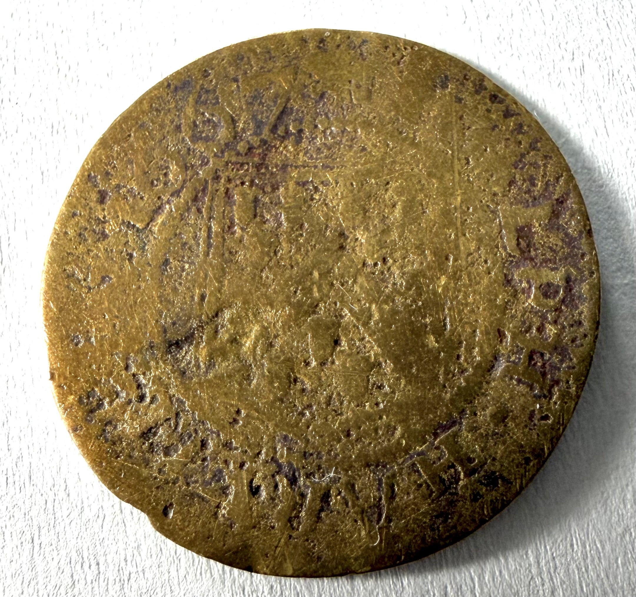 GAMLINGAY CAMBRIDGESHIRE 17th C. TOKEN 1667 Joseph Harvie Grocer - W.130 (20mm)