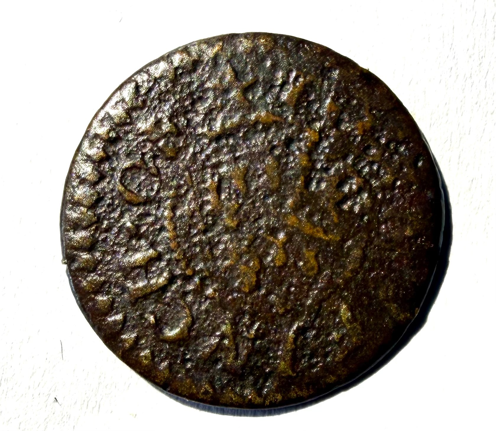 1666 Wisbech Cambridgeshire 17thC Trade Token - John Finch Farthing W.206 (Copy)