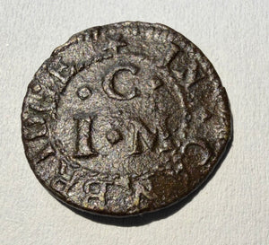 Cambridge 17th Century Farthing Token - John Chaplyn - W.25 / W.26
