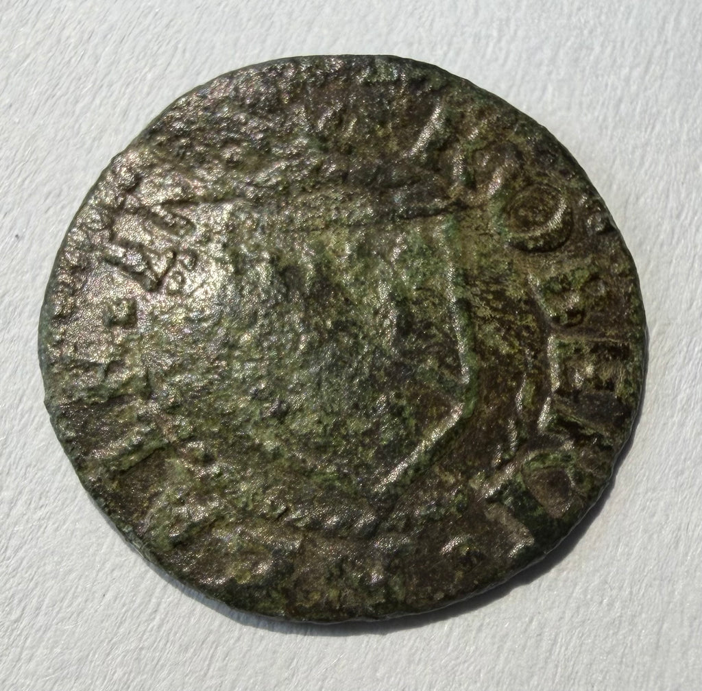 Cambridgeshire 17thC Trade Token - Robert Neale Grocer March 1656 Farthing W.154