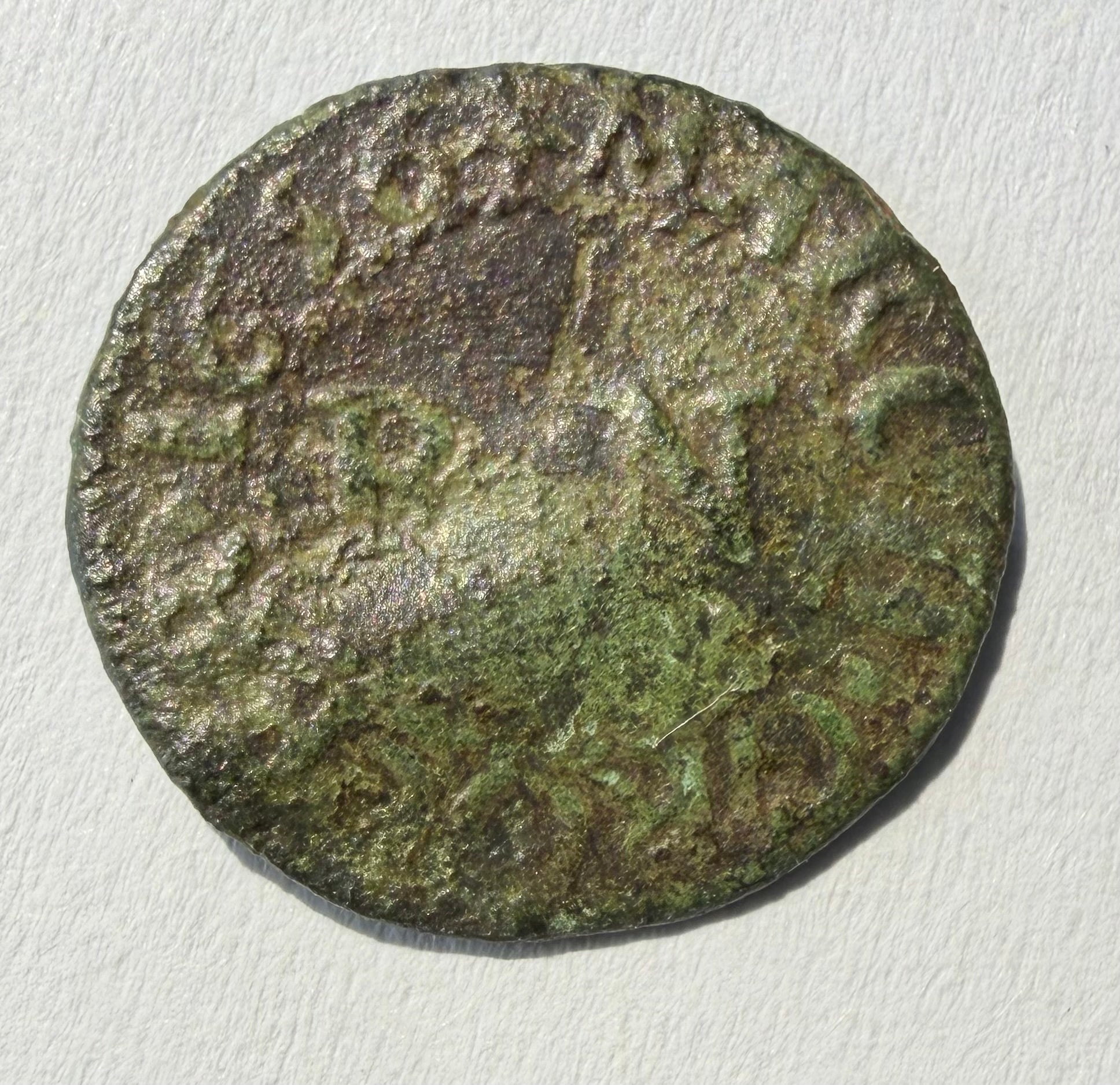 Cambridgeshire 17thC Trade Token - Robert Neale Grocer March 1656 Farthing W.154