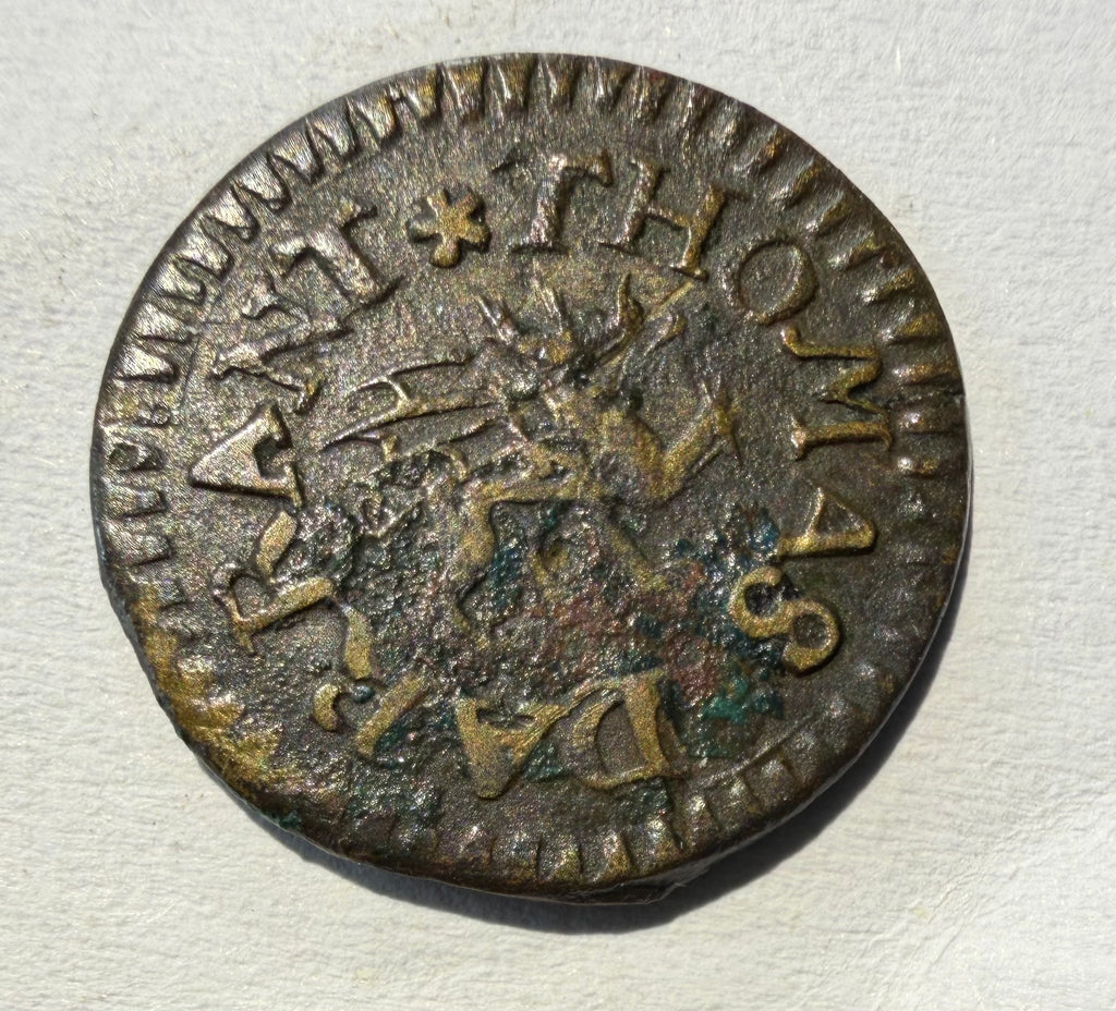 1667 Cambridgeshire Hinxton John North Halfpenny Token – Williamson 132-scarce (Copy)