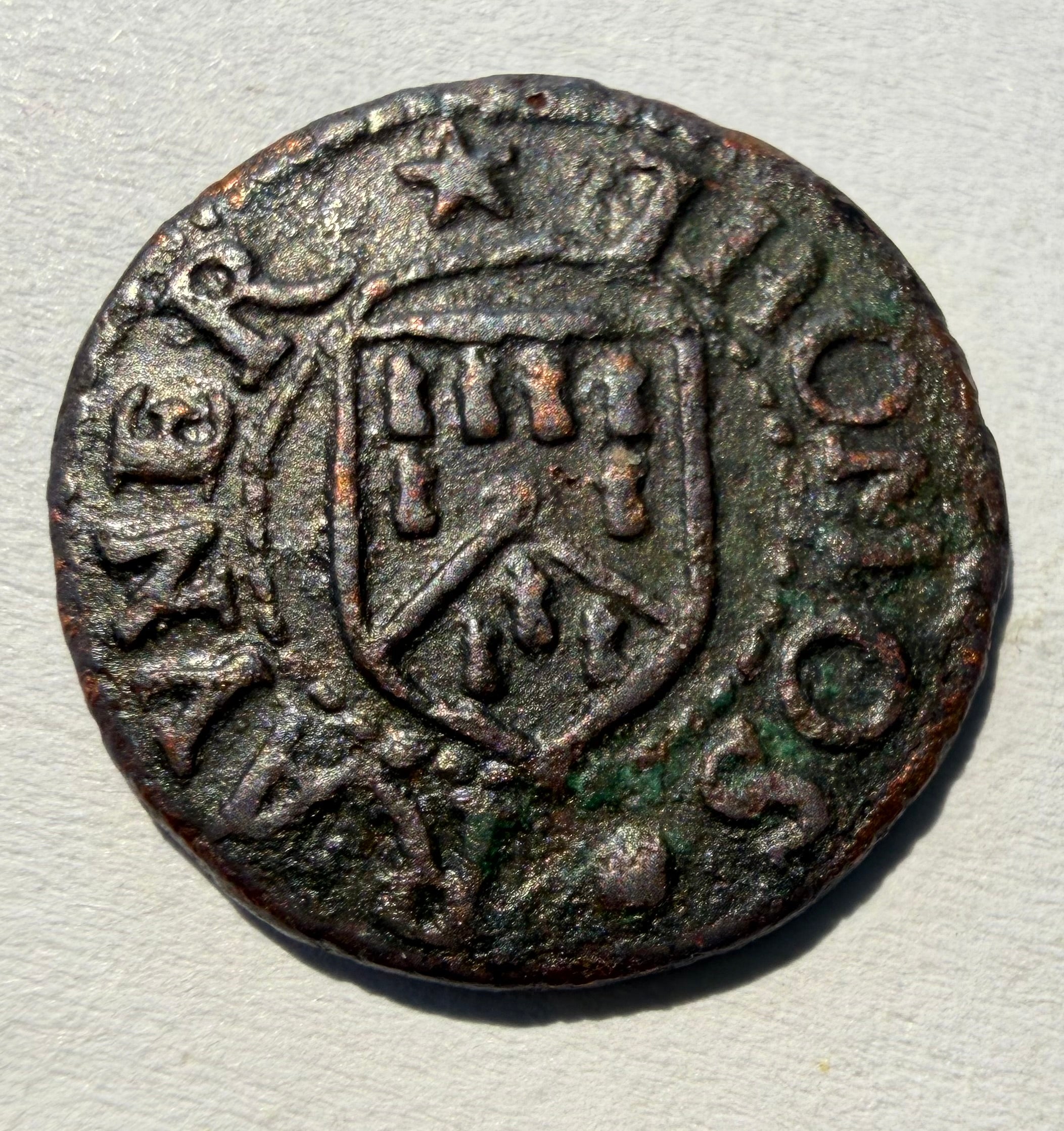 1653 Thomas Rayner Norwich Grocers Arms Farthing | 17th Century Trade Token