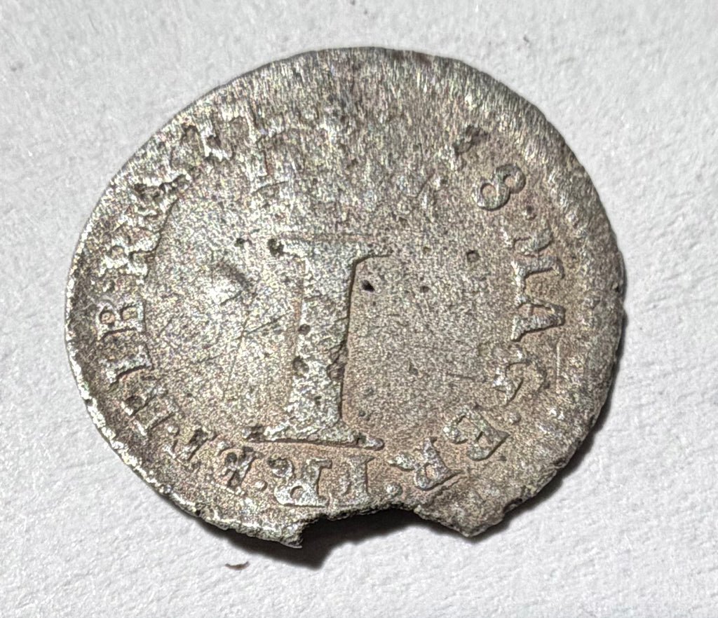 1718 George I Sterling Silver Penny – Metal Detector Find