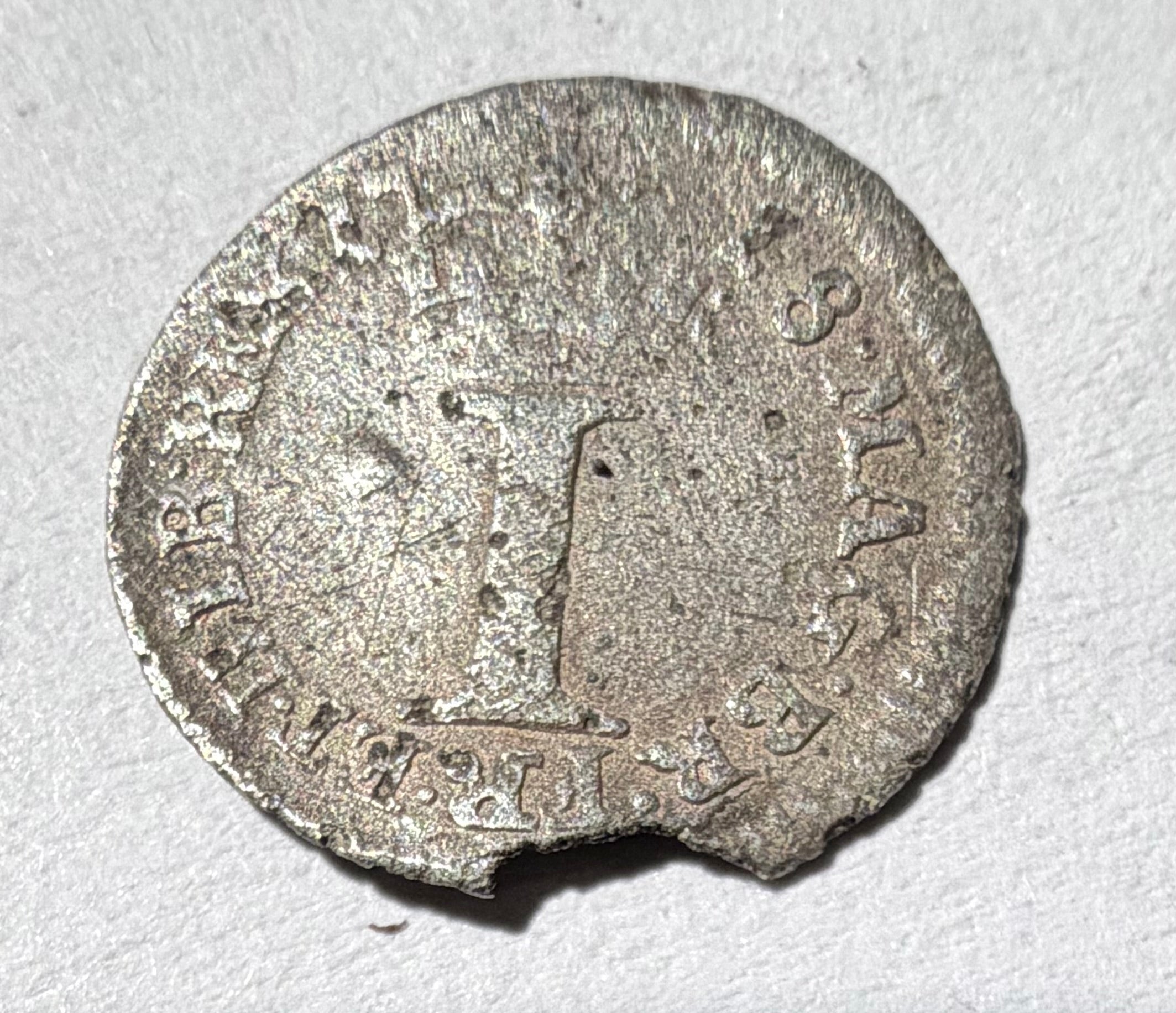 1718 George I Sterling Silver Penny – Metal Detector Find