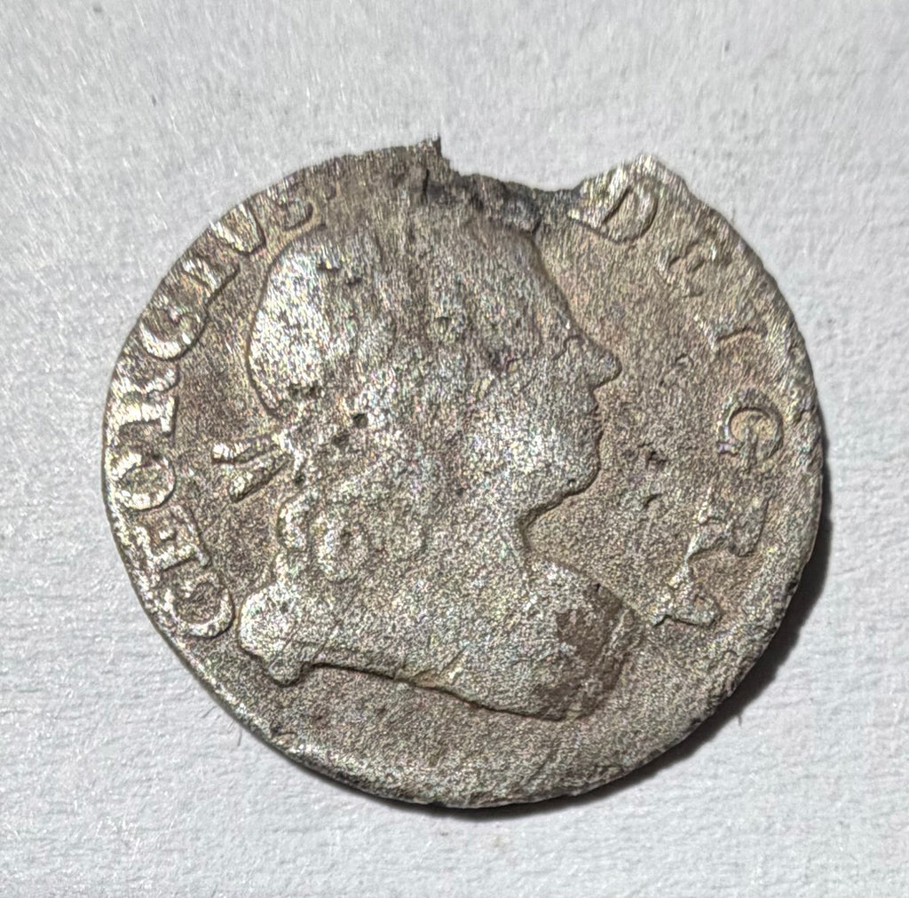 1718 George I Sterling Silver Penny – Metal Detector Find