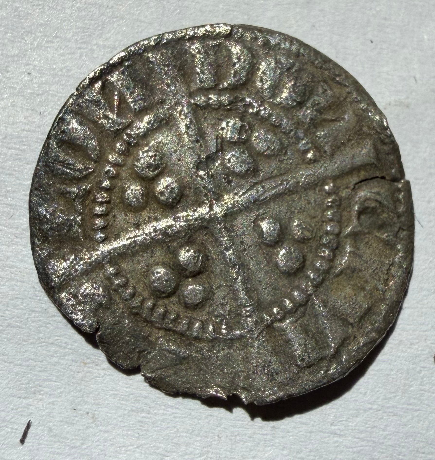 Edward I Penny Class 2b London Mint, – Bifolate crown Normal/Reversed N variety