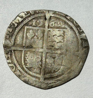 Elizabeth I 1569 Silver Sixpence | Clipped Flan | Crown Mint Mark |