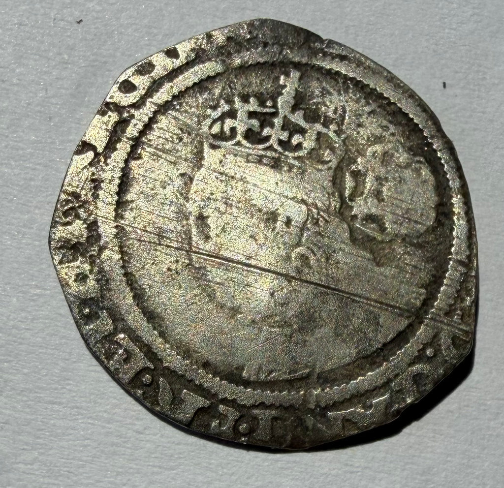 Elizabeth I 1569 Silver Sixpence | Clipped Flan | Crown Mint Mark |