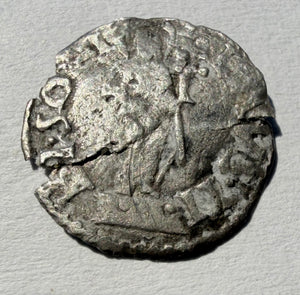 Medieval Venetian Silver Soldino / "Galley Halfpenny" (Loredan or Gritti era)