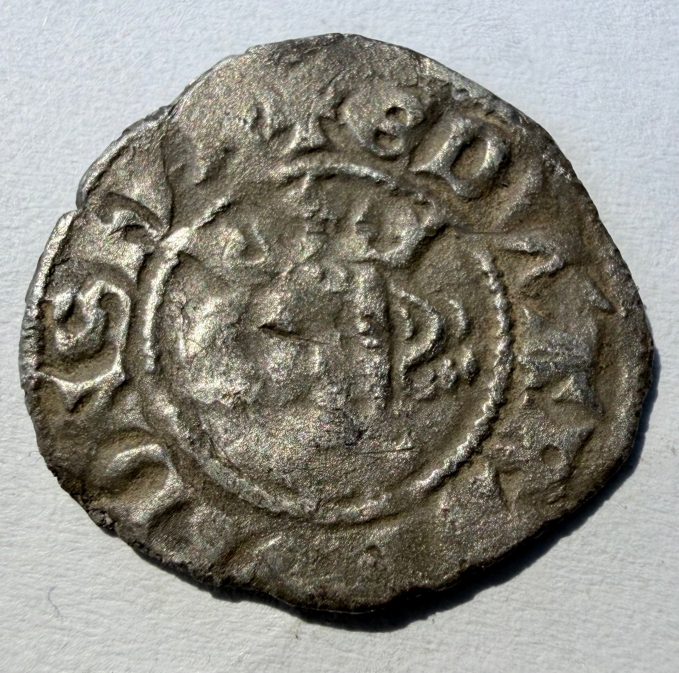 Edward II (1307–1327) Silver Long Cross Penny – Class 15a (London Mint)