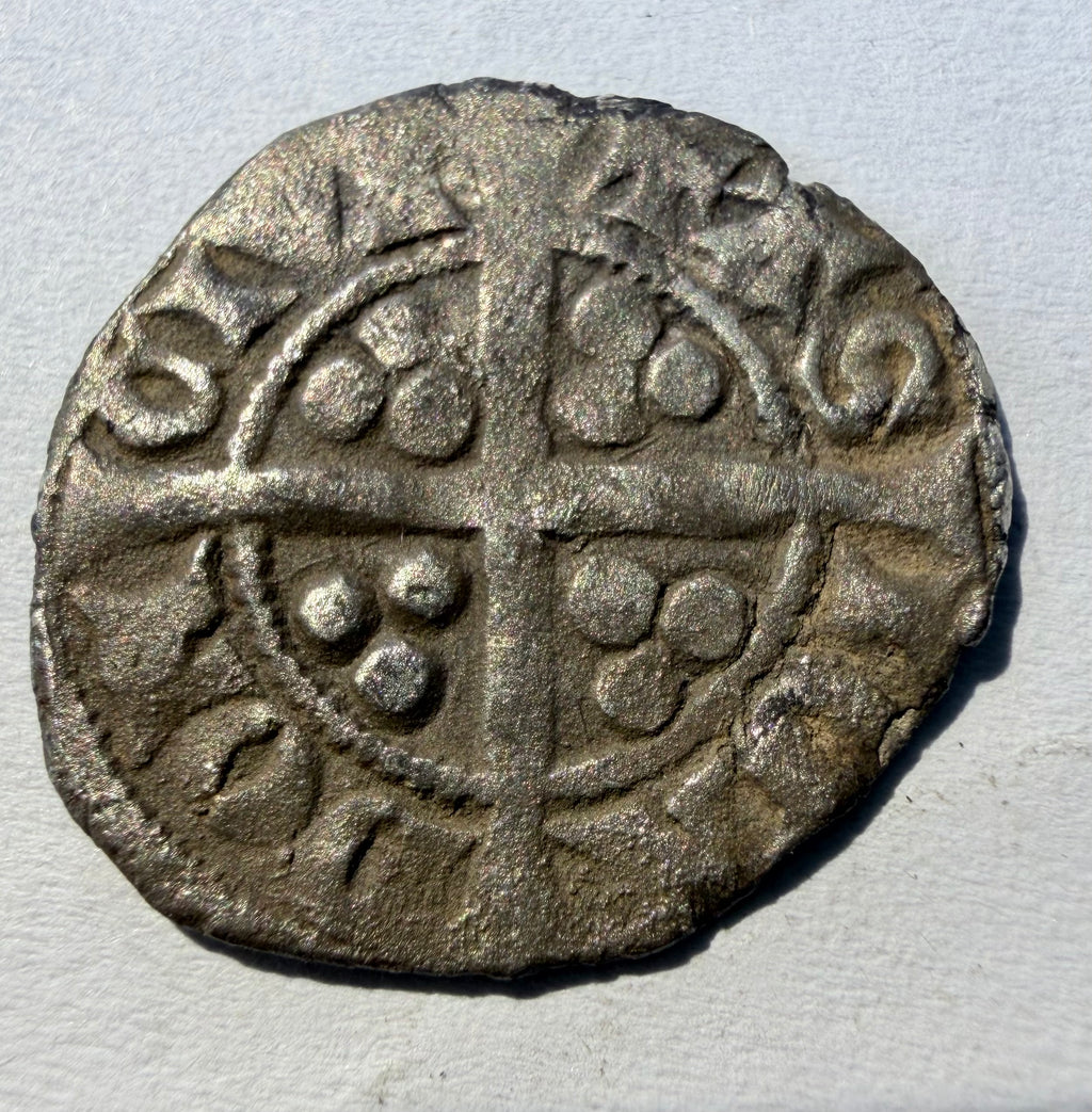 Edward II (1307–1327) Silver Long Cross Penny – Class 15a (London Mint)