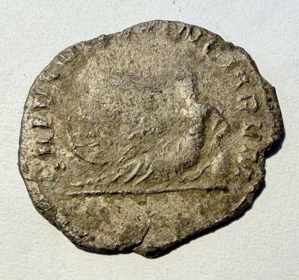 Postumus Antoninianus Salus Provinciarum River God Roman Coin UK Found