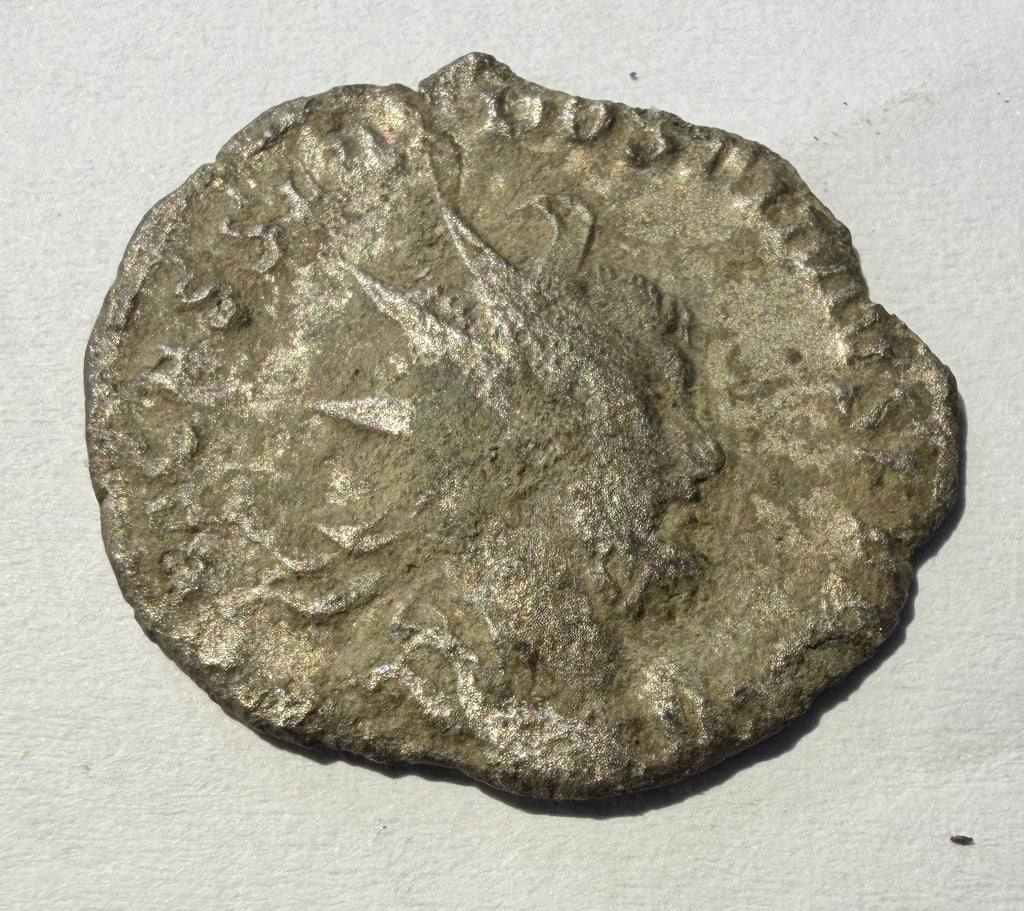Postumus Antoninianus Salus Provinciarum River God Roman Coin UK Found