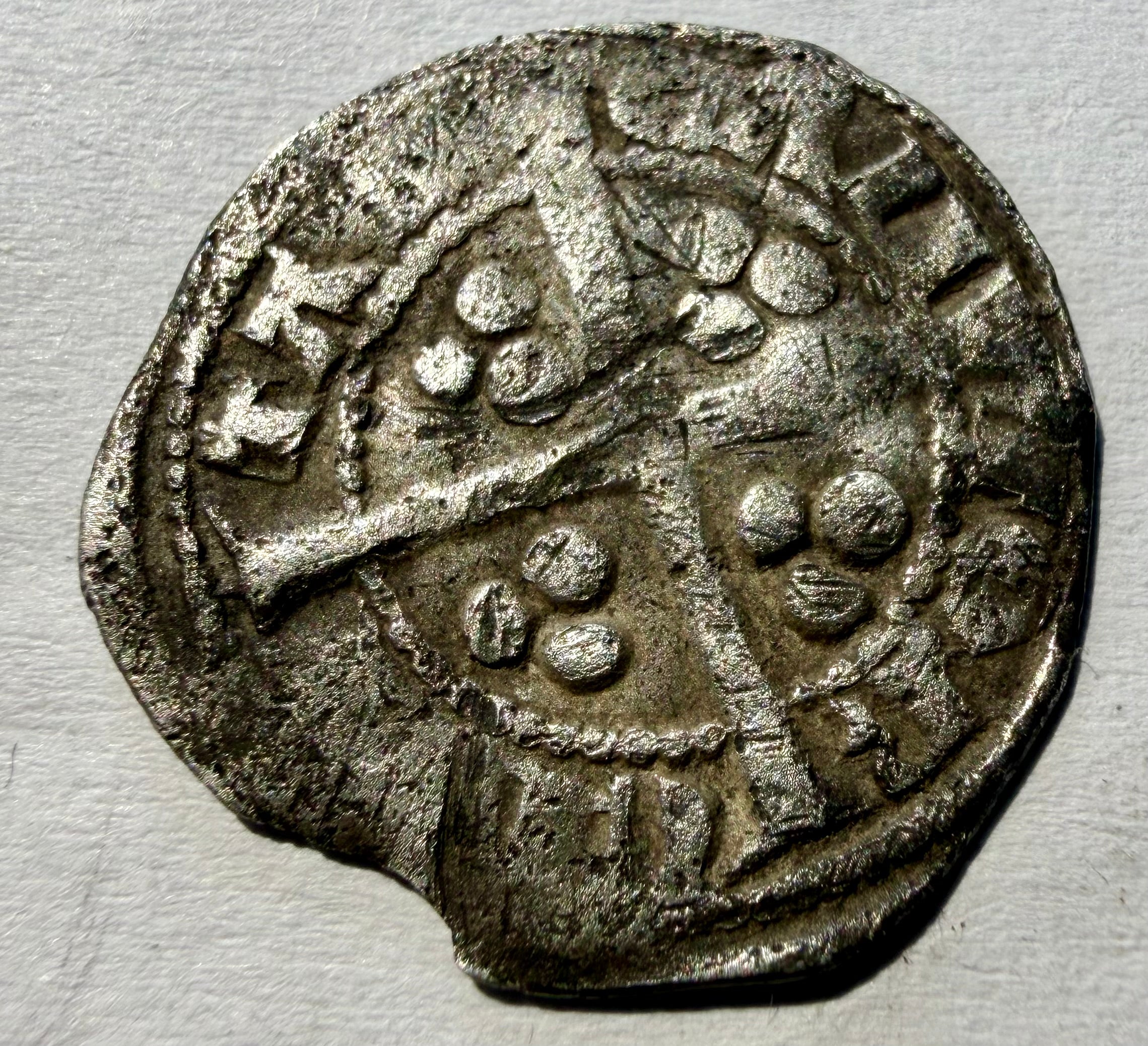 Edward I Hammered Silver Penny – Canterbury Mint – Class 9b