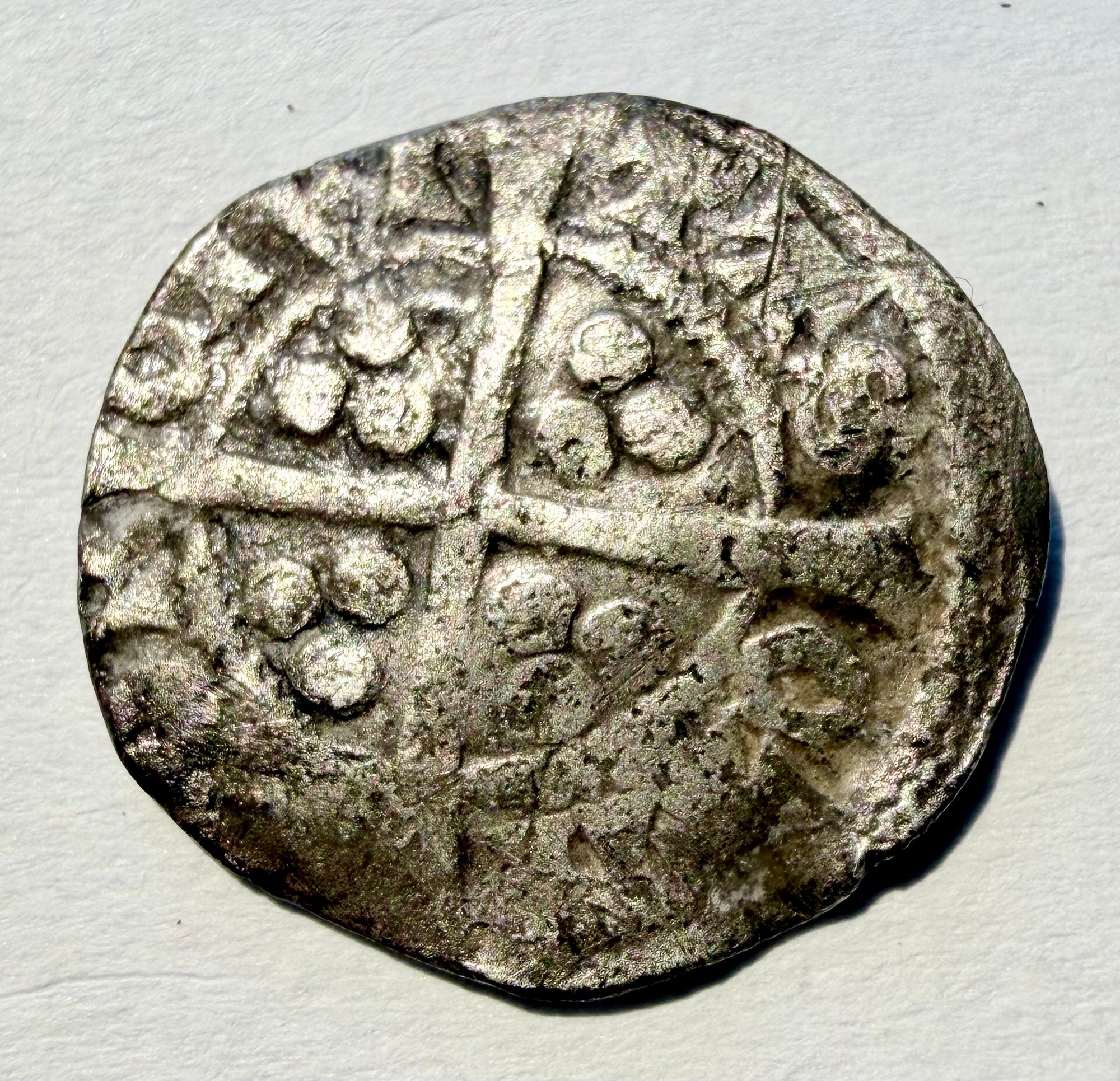 Edward I Silver Hammered Penny – Canterbury Mint – Class 10cf2 (Angular D)